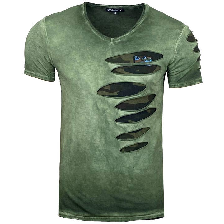 SUBLIMINAL MODE - Wholesale T-Shirt - Men's - Washed Cotton Short Sleeve T shirt - BX05312