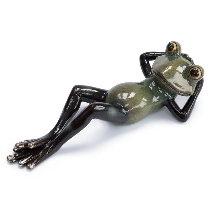 Bentley & Bo - Venta al por mayor Figura decorativa - Mad Frog - Posición acostada