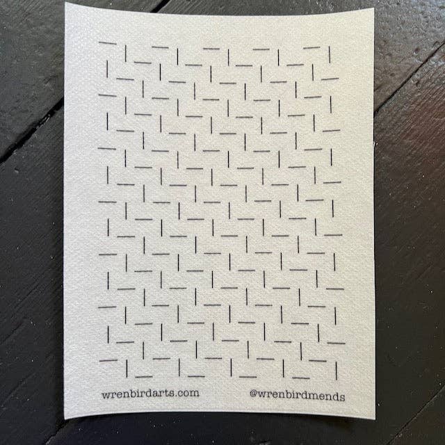 Wrenbirdarts – Kit de costura artesanal por atacado – Conjunto de transfers laváveis para remendo Creme #10 padrões de artes têxteis5