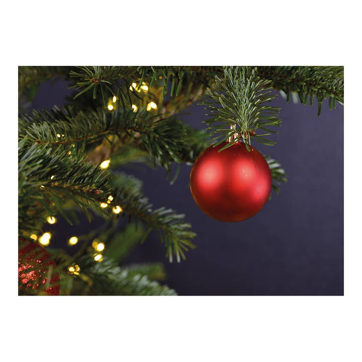 Wurm - Wholesale Christmas Decoration - Plastic Christmas baubles, set of 50, red Ø3/4/6cm (W/H/D) 23x18x12cm4