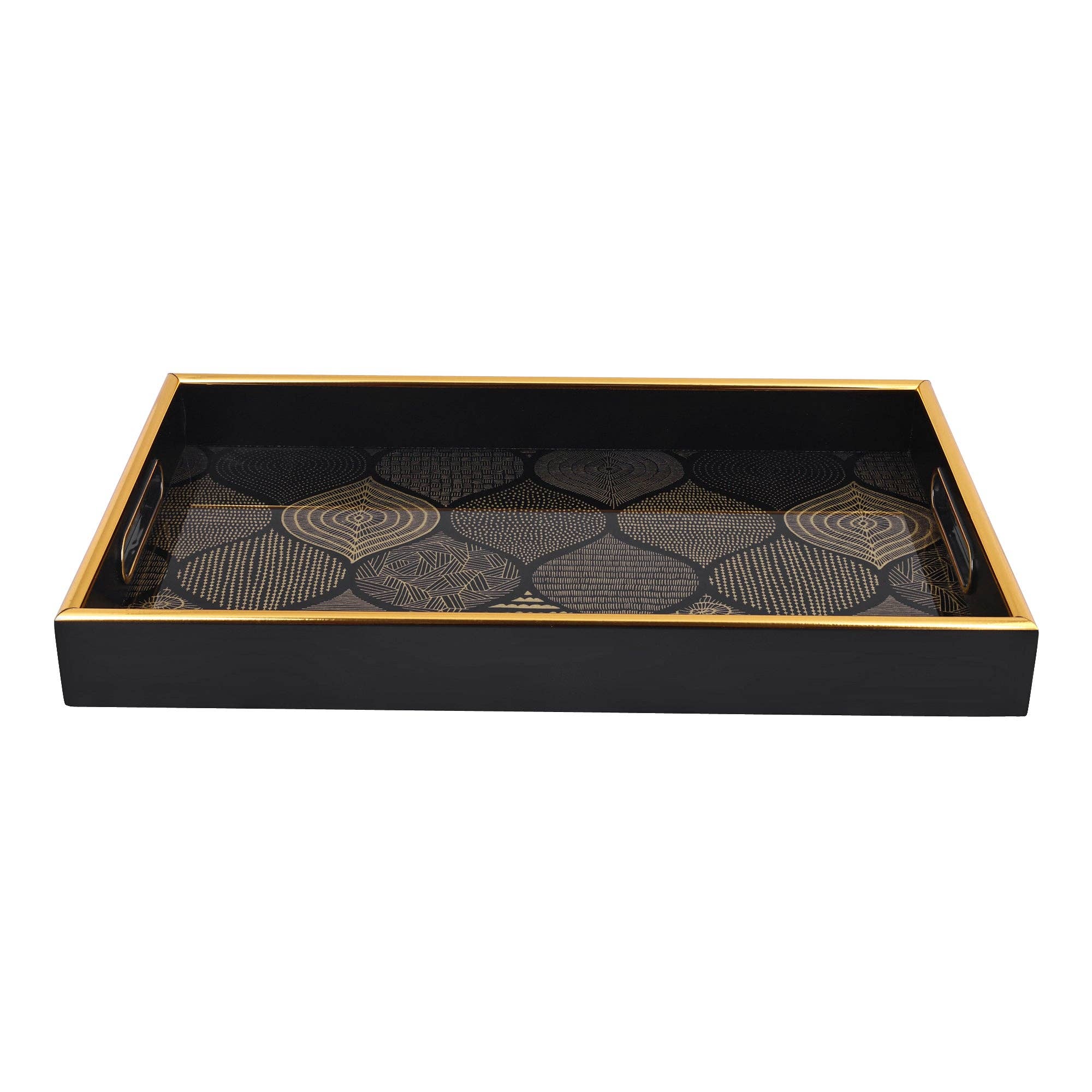 SINT - Wholesale Serving Tray - Vintage Rectangle Serving Tray with Handles- Pack of 26