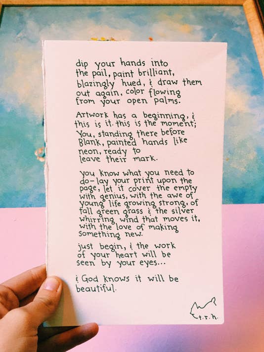 Kunstwerk//Gedicht voor wholesale door NOTESONTHEWAY