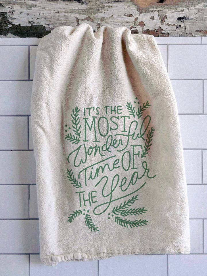 Geschirrtuch "Die schönste Zeit des Jahres" für den Großhandel von Intrigue Ink