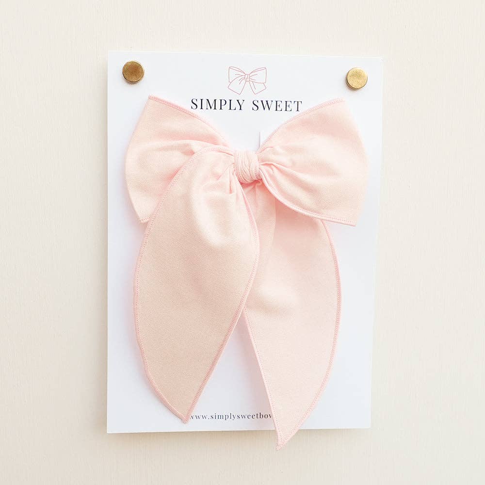 Simply Sweet Bow - Wholesale Hair Bow - Kids - Slipper - Edged Bow
