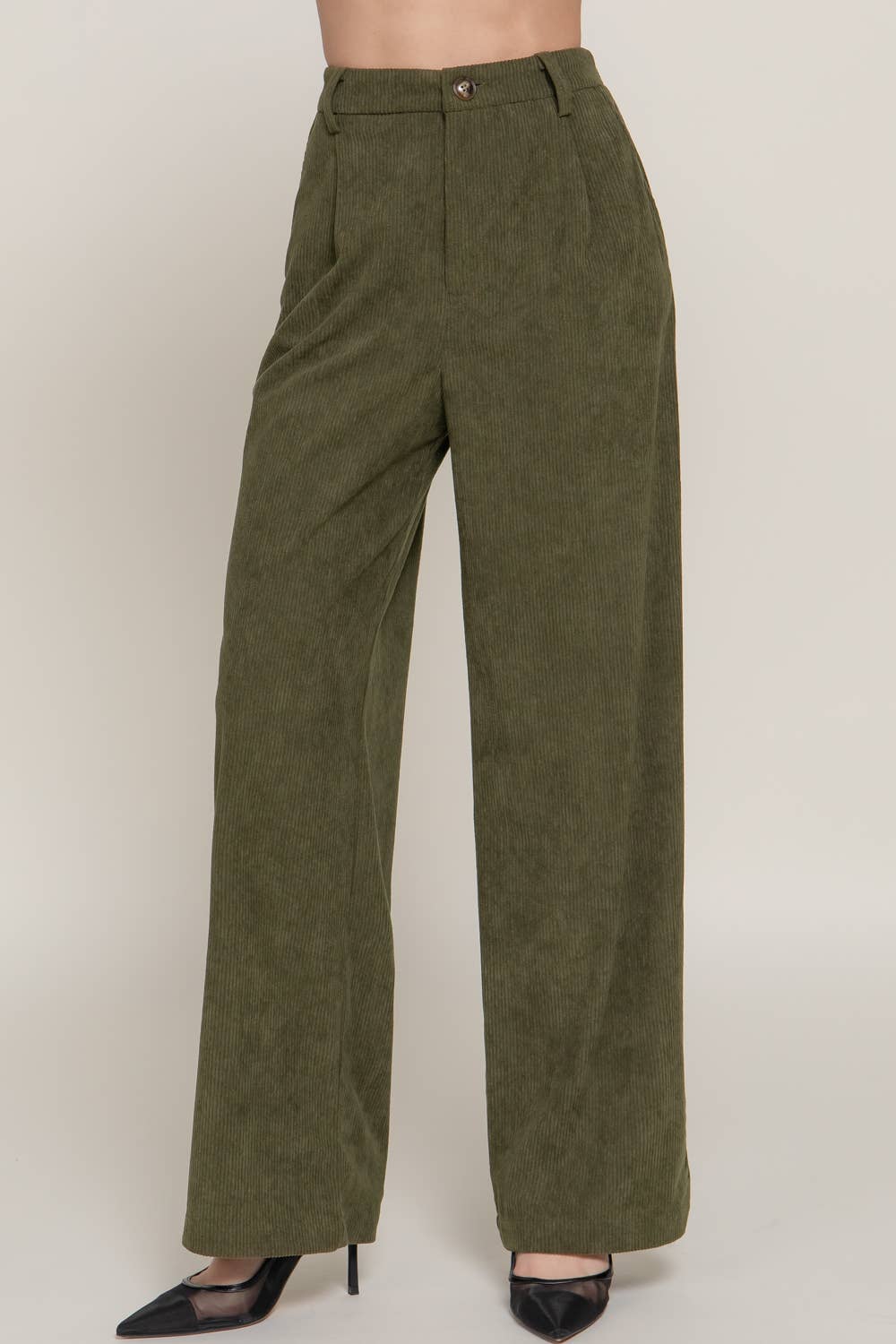 Active Basic | Active USA - Wholesale Pants - Women's - Corduroy Trouser Pants4