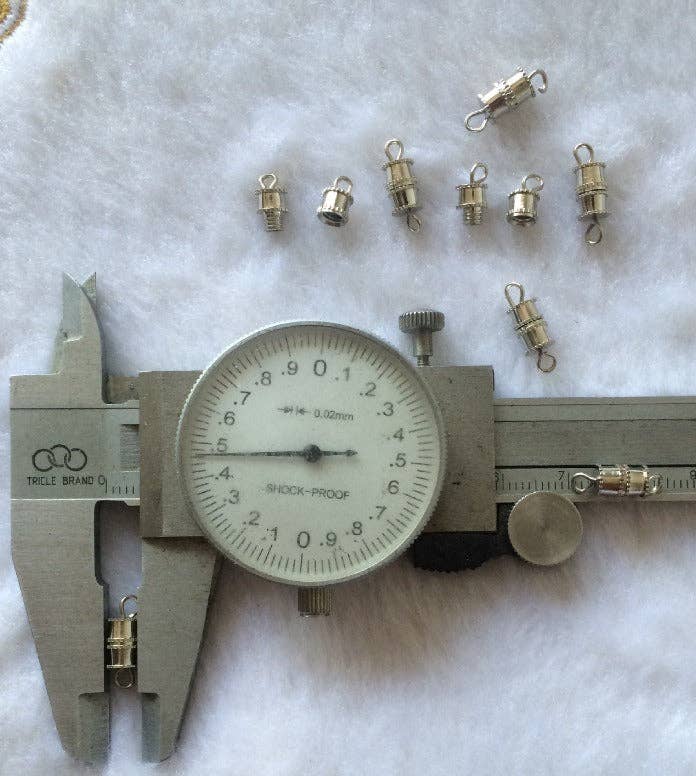 Barrel Clasp, Gold Brass or Silver Nickel Plated Screw Barre for wholesale on Faire3