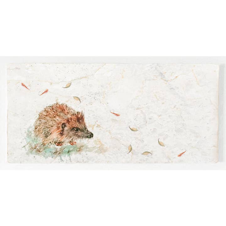 Marble Platter Large - Little Hedgehog for wholesale by Country Creation