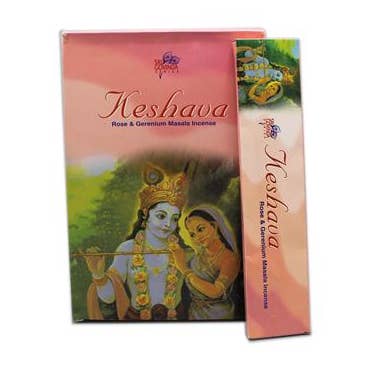Encens Masala Sri Keshava Rose & Gérenium pour la vente par Green Tree
