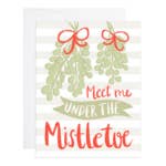 Mistletoe - Christmas Card for wholesale by 9th Letter Press