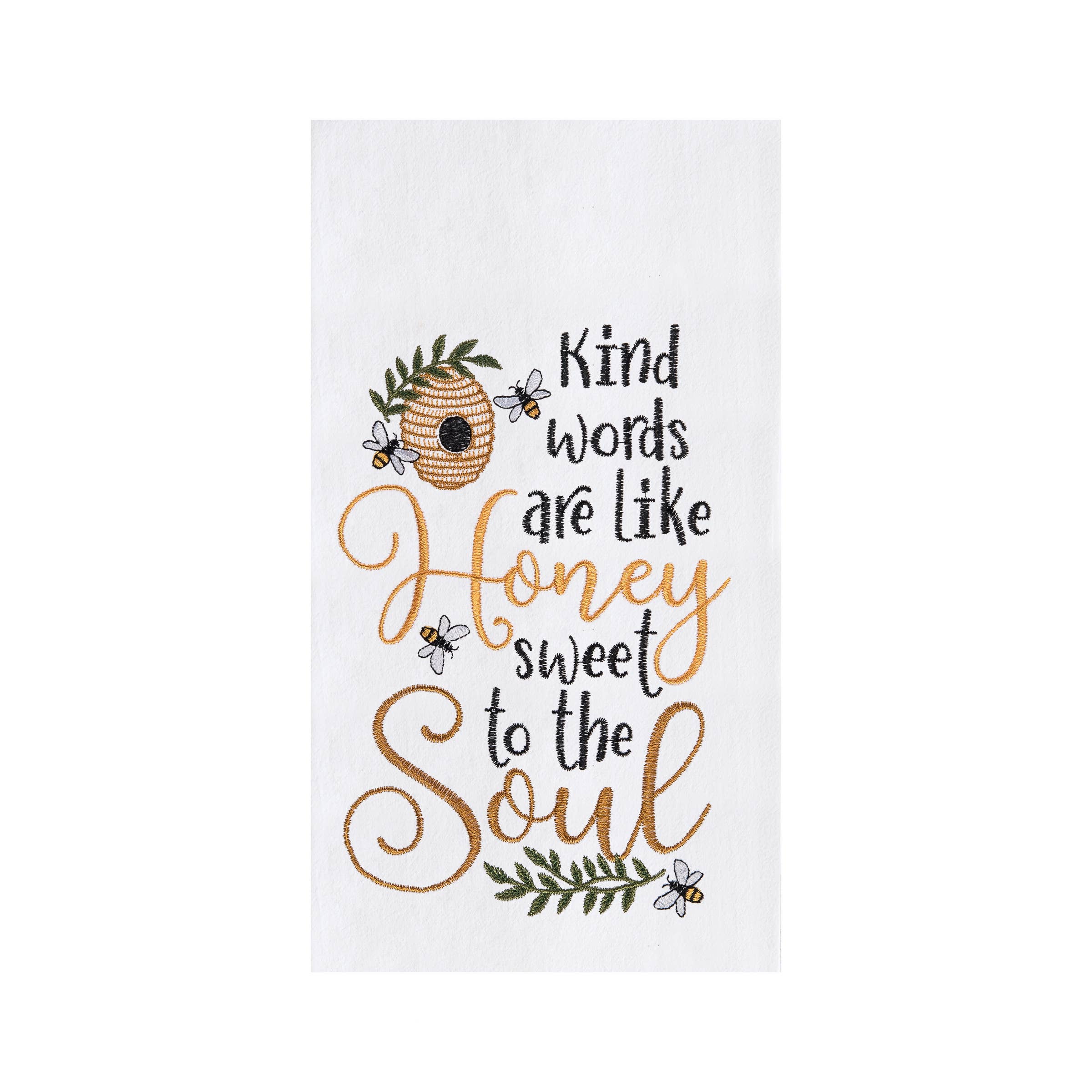 C&F Home - Wholesale Tea Towel - Kind Words Are Like Honey Kitchen Towel