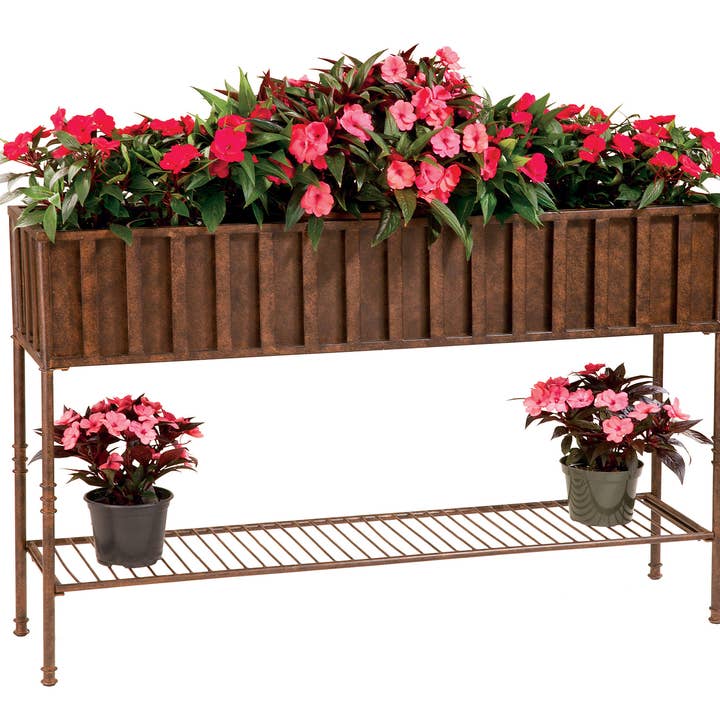 48" Solera Planter w/ Tin Liner for wholesale by Deer Park Ironworks