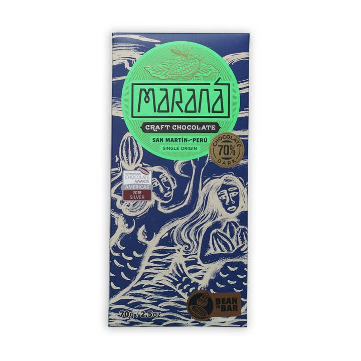 Marana Dark Chocolate Bar San Martin 70% for wholesale by Bar & Cocoa Chocolate