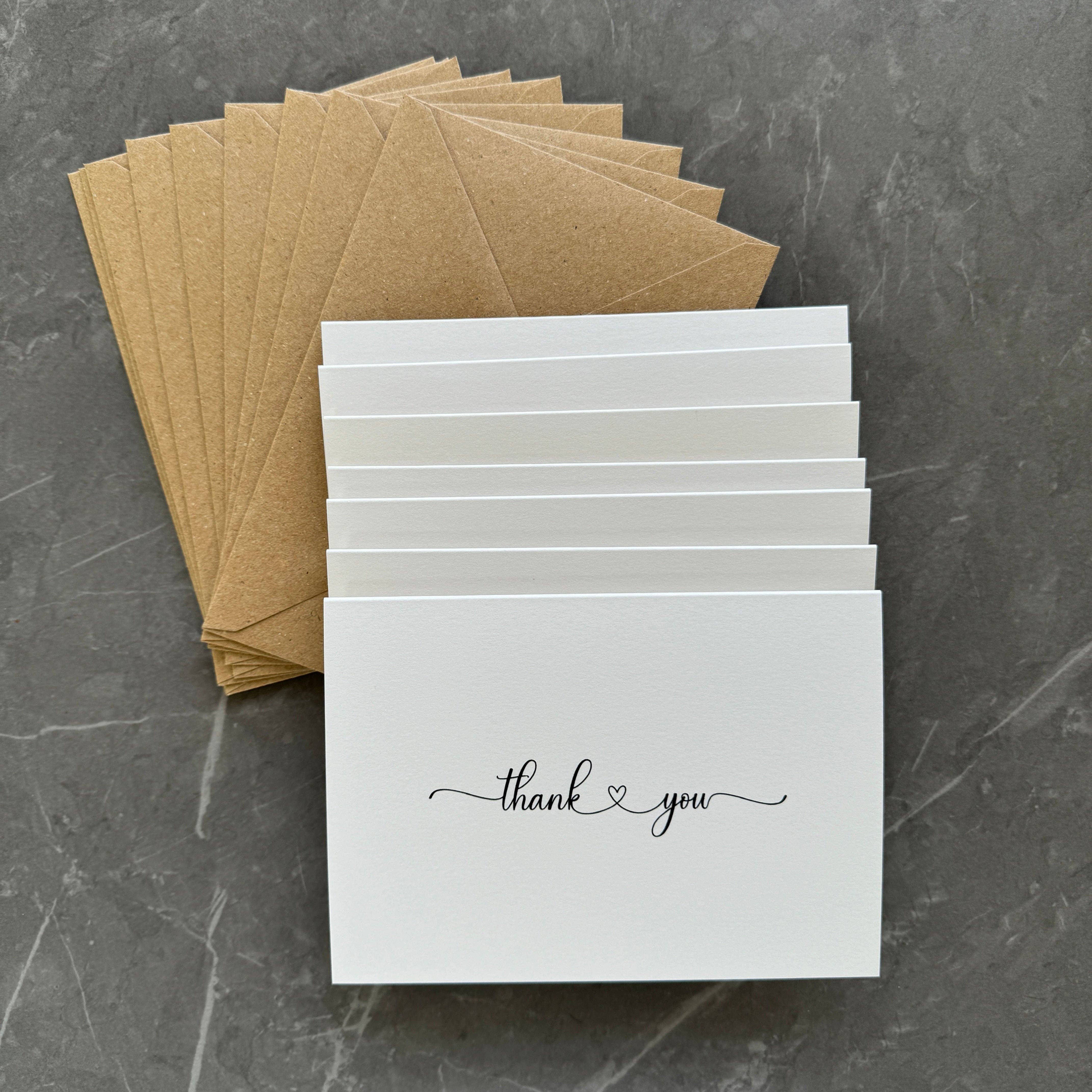 Tall Order - Venta al por mayor Conjunto de papelería y tarjetas - Conjunto de Tarjetas de Agradecimiento Minimalistas y Elegantes, Agradecimientos de Boda6