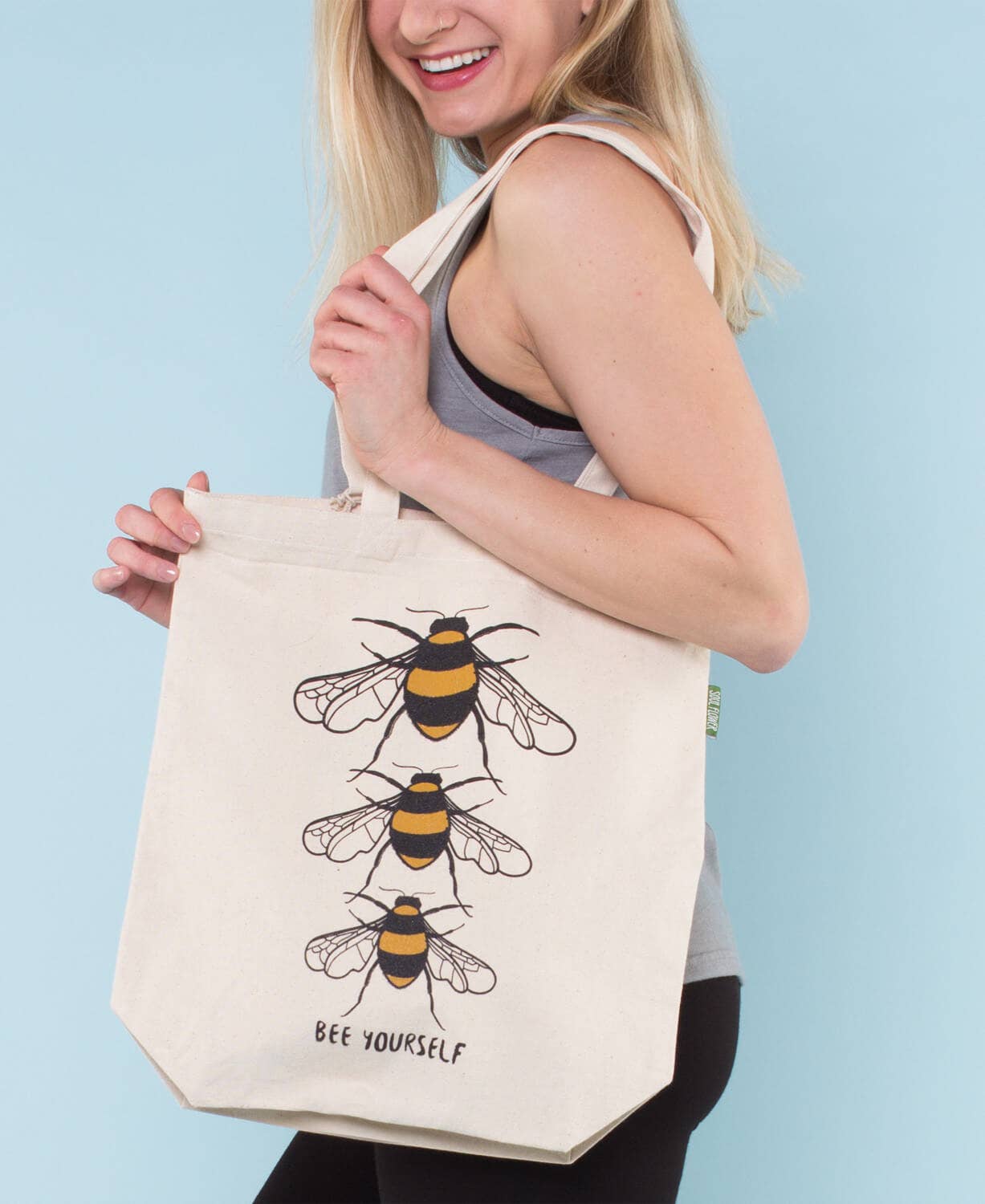 Soul Flower - Wholesale Tote Bag - Unisex - Bee Yourself Eco Tote Bag5