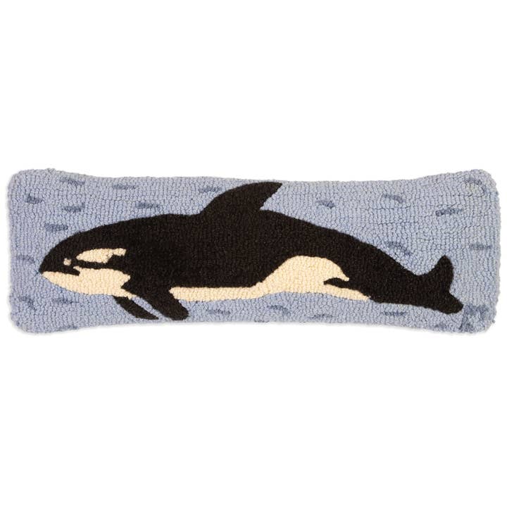 Chandler 4 Corners - Wholesale Throw/Decorative Pillow - Orca 8x24 whale lumber pillow