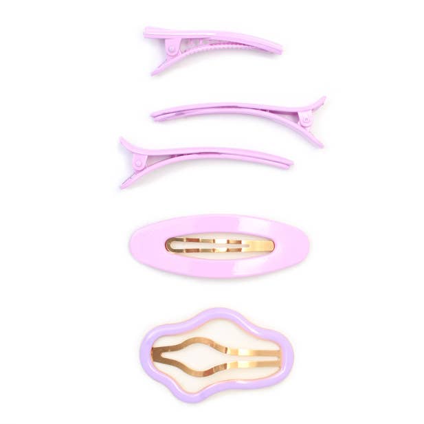 Inca UK – wholesale Hair accessories set – kids – Clip it up multibuy set in Lilac1