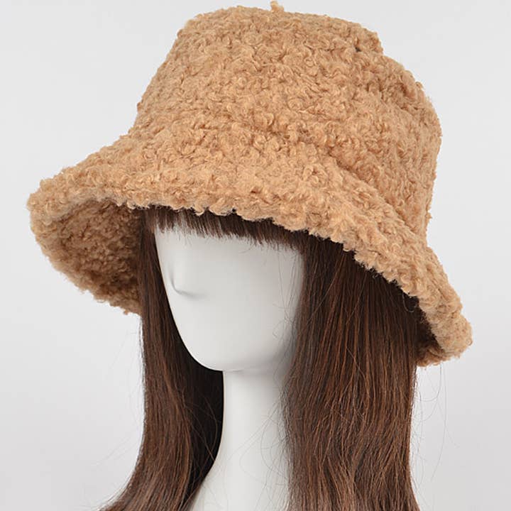 3AM BY H&D ACCESSORIES - Wholesale Bucket Hat - Women's - AMH1590 PLUFFY FLEECE WOOL BUCKET HAT5