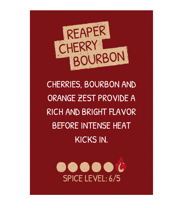 Little Dick's Sauces - Wholesale Hot Sauce - Little Dick's Reaper Cherry Bourbon Hot Sauce - Limited Ed.2