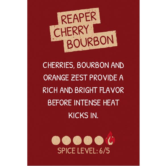 Little Dick's Sauces - Wholesale Hot sauce - Little Dick's Reaper Cherry Bourbon Hot Sauce - Limited Ed.2