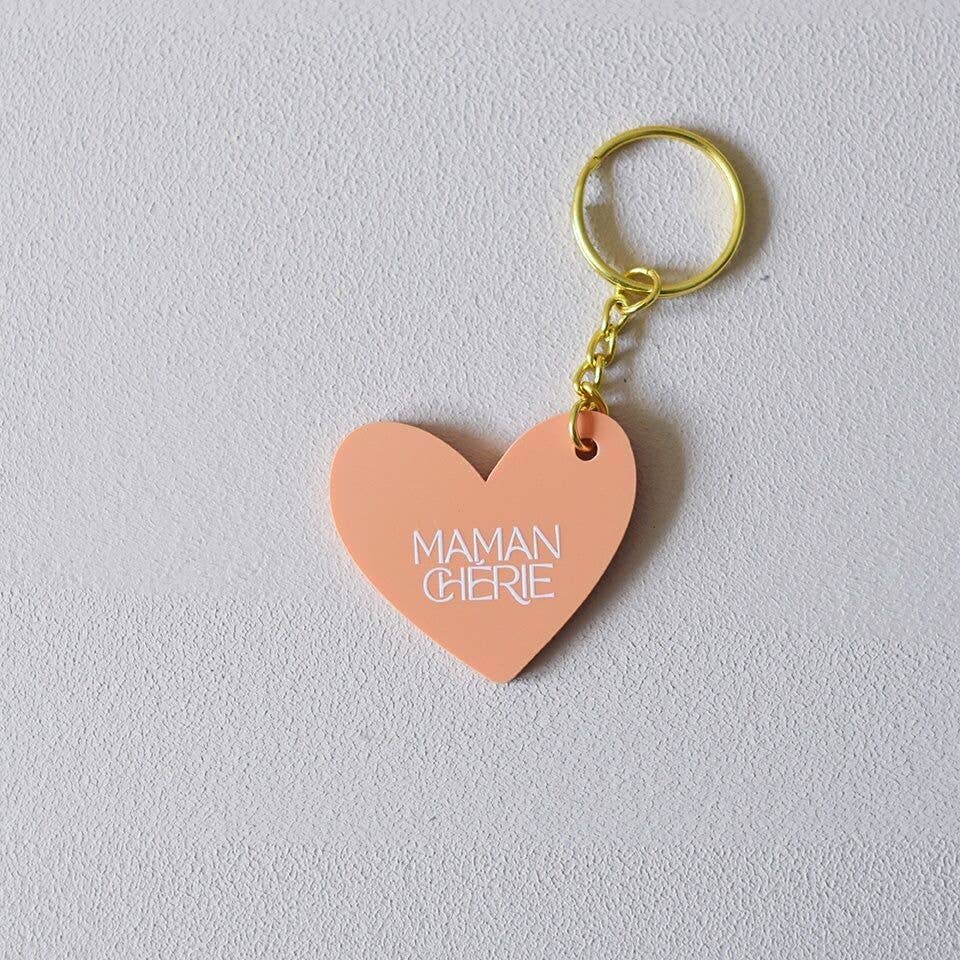 Les Mignonneries – wholesale Nyckelringar - Dam – Anpassningsbar nyckelring i form av hjärta0