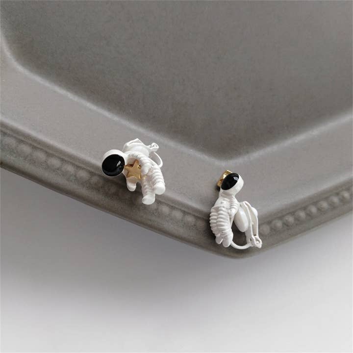 Perimade & Co. LLC – Engroshandel Ørestikkere – Astronaut Star Space Par Stud Øreringe i Solid kobber3