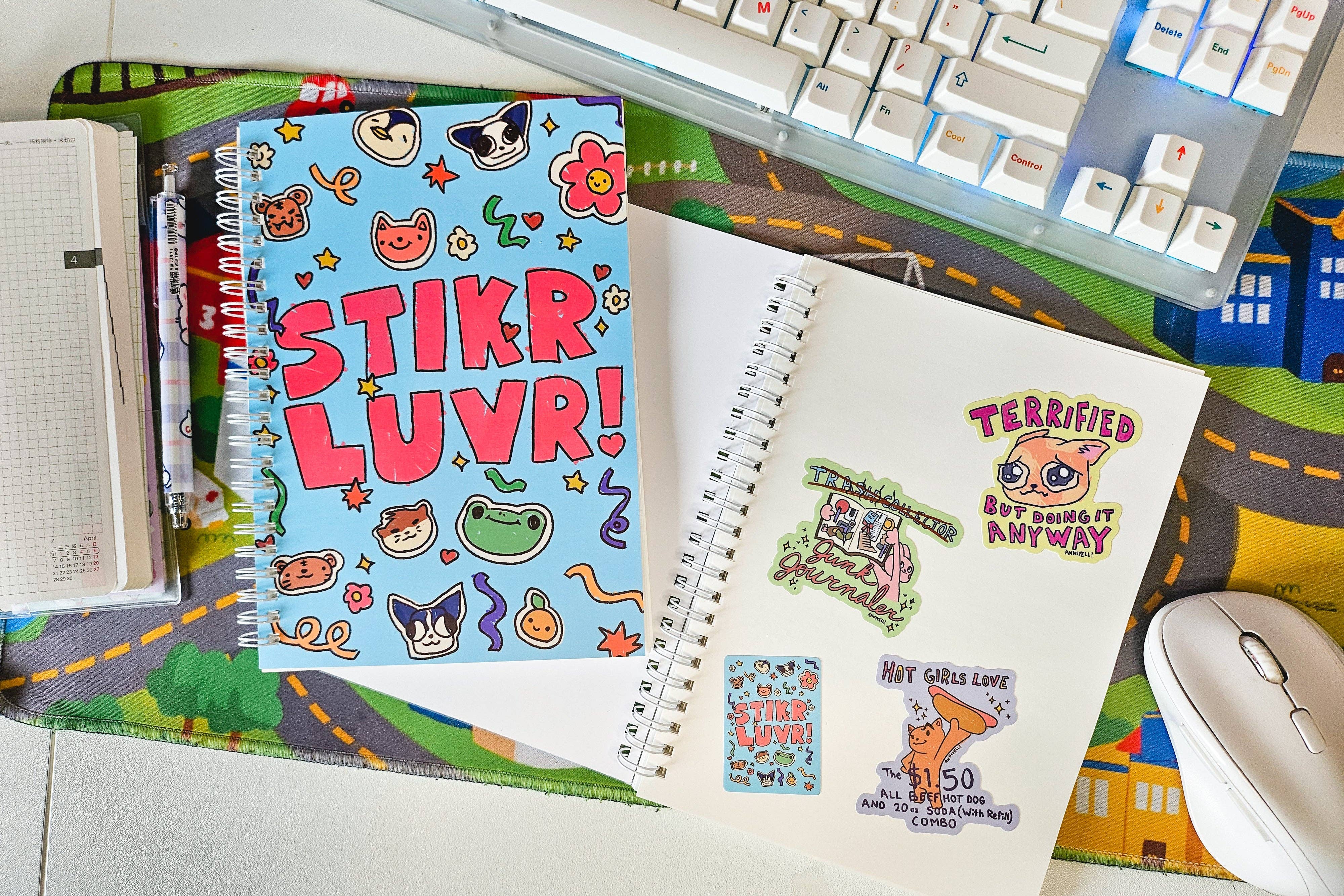 anniyell - Wholesale Journal/Diary - STIKR LUVR! Reusable Sticker Book