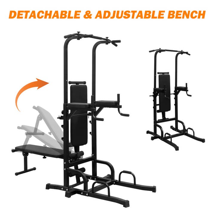 39F Inc. - Wholesale Fitness Equipment - Heavy Duty Power Tower with Bench & Pull-Up Dip Station3