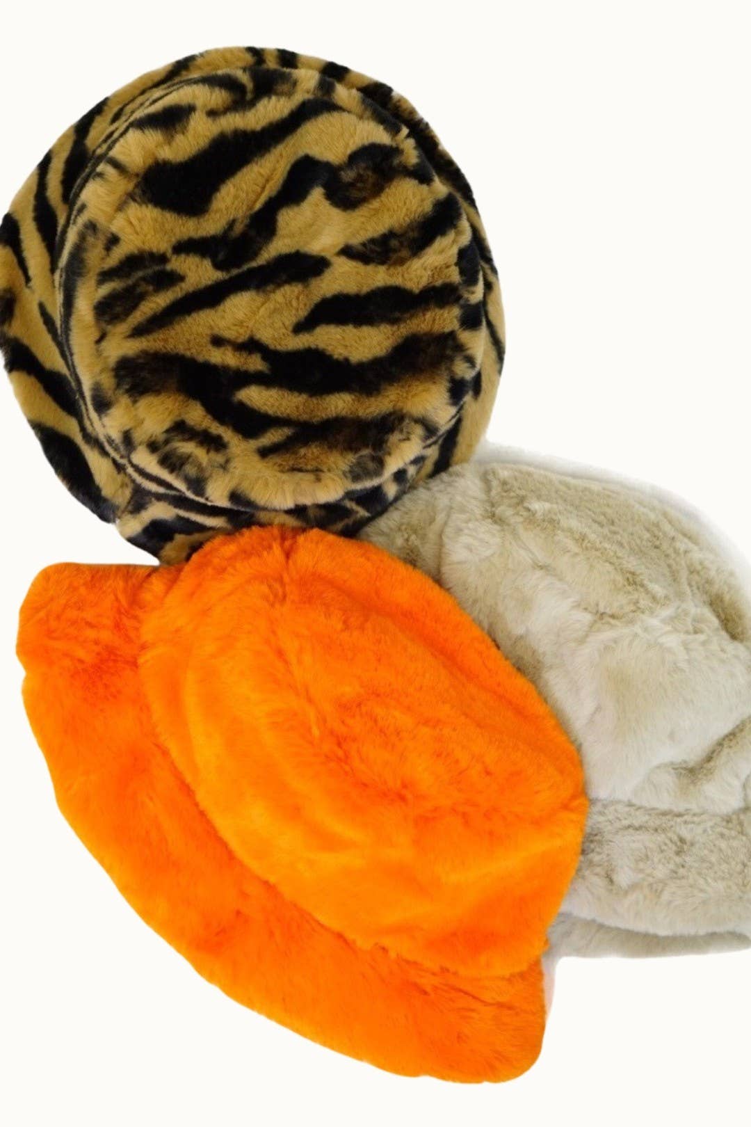 Olive & Pique - Wholesale Bucket Hat - Unisex - SABRE Faux Fur Fuzzy Textured Bucket Hat6