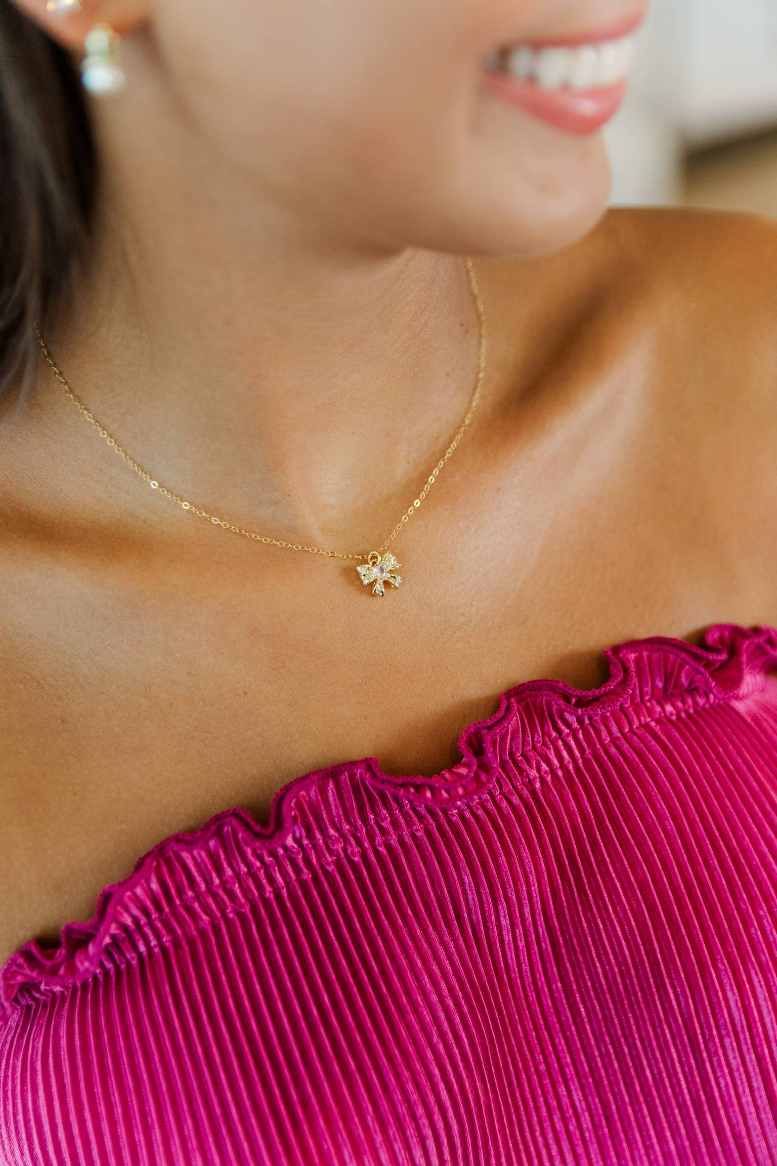 Taylor Shaye Designs - Wholesale Pendant/Charm Necklace - Diana Bow Necklace0