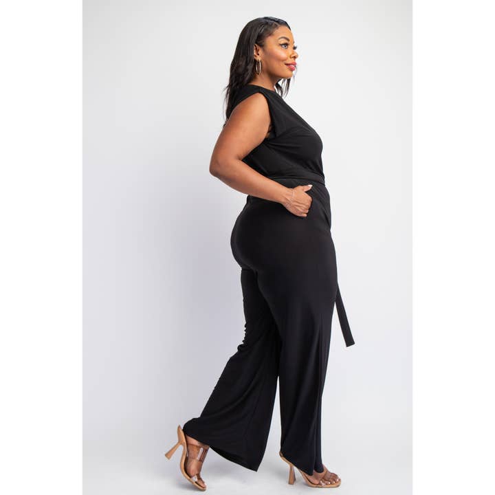 Esmeray Clothing - Venta al por mayor Peto - Mujer - Mono elegante de asimetría para ropa de talla grande
