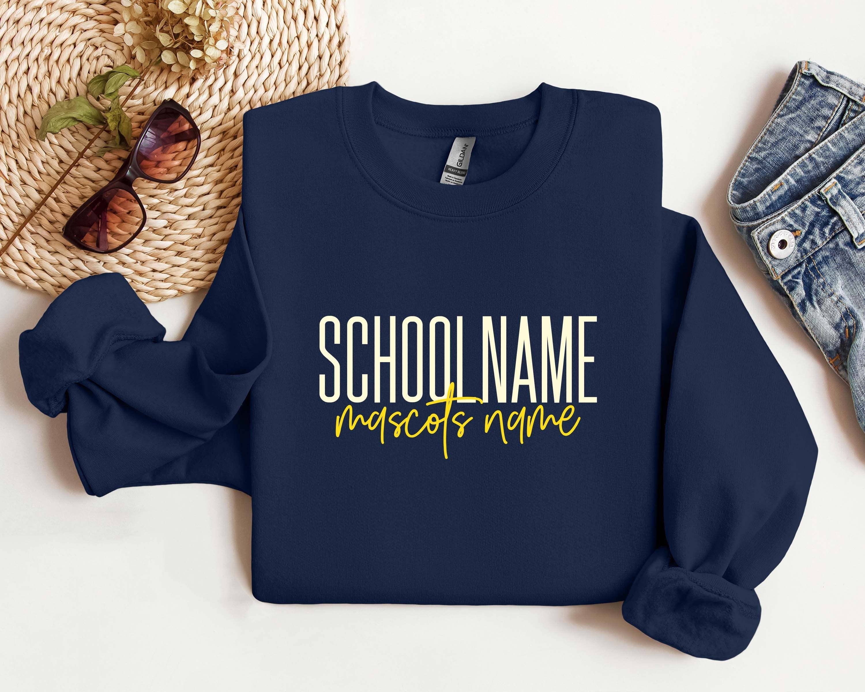 TheKingShirt - Wholesale Graphic Sweatshirt - Women's - Custom School Sweatshirt – Personalized Team Mascot Crewneck