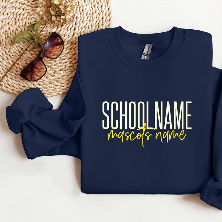 TheKingShirt - Wholesale Graphic Sweatshirt - Women's - Custom School Sweatshirt – Personalized Team Mascot Crewneck0