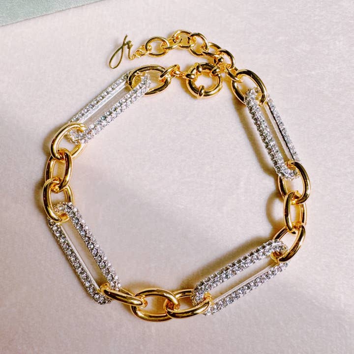 Chic And Glam Chain Bracelet for wholesale by Ellison+Young