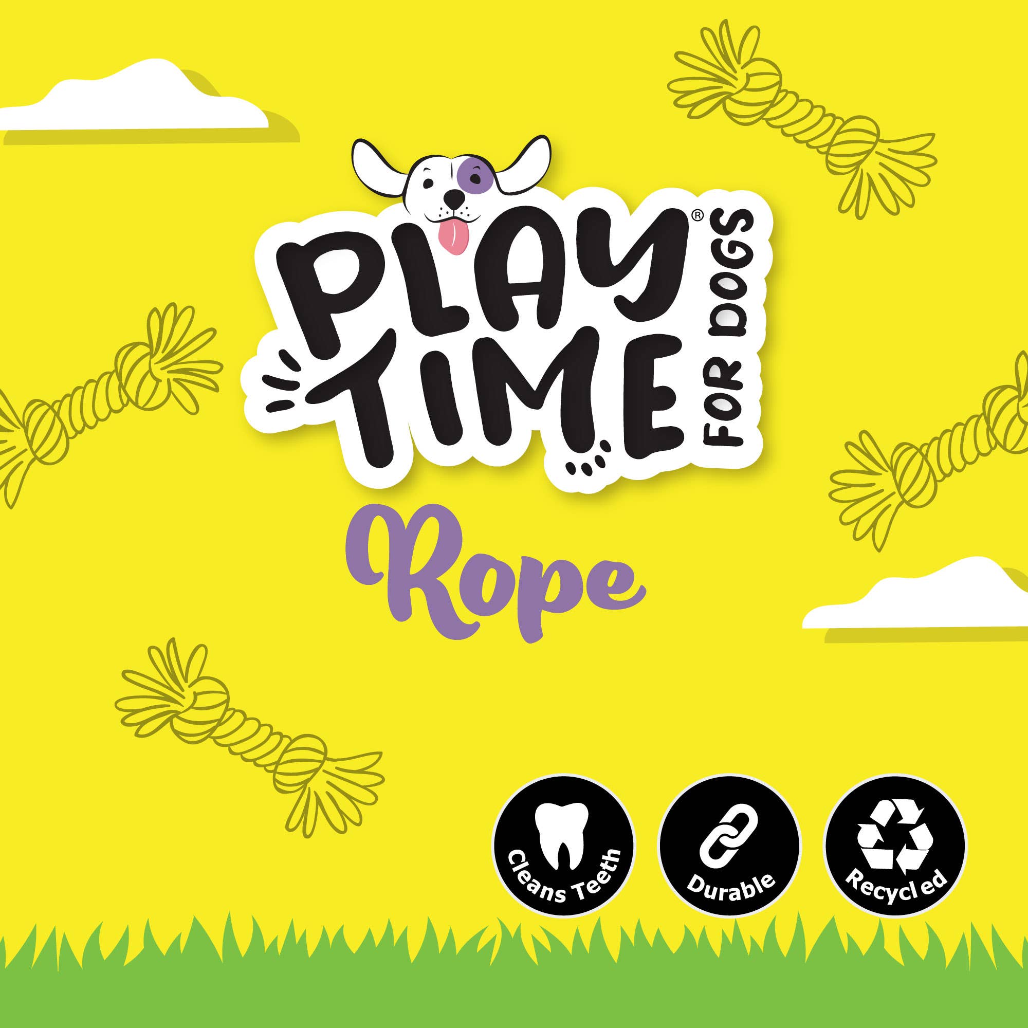 Ancol Pet Products Ltd - Wholesale Pet Rope Toy - Dog - Playtime For Dogs Large Multi-Coloured Rope 2