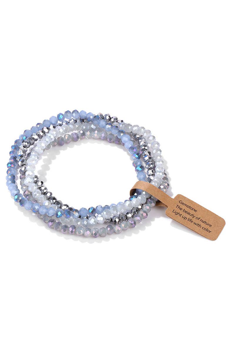 NINEXIS - Vente Parures de bijoux - CWAJE1185_LOT DE 4 BRACELETS EN PERLES DE VERRE6