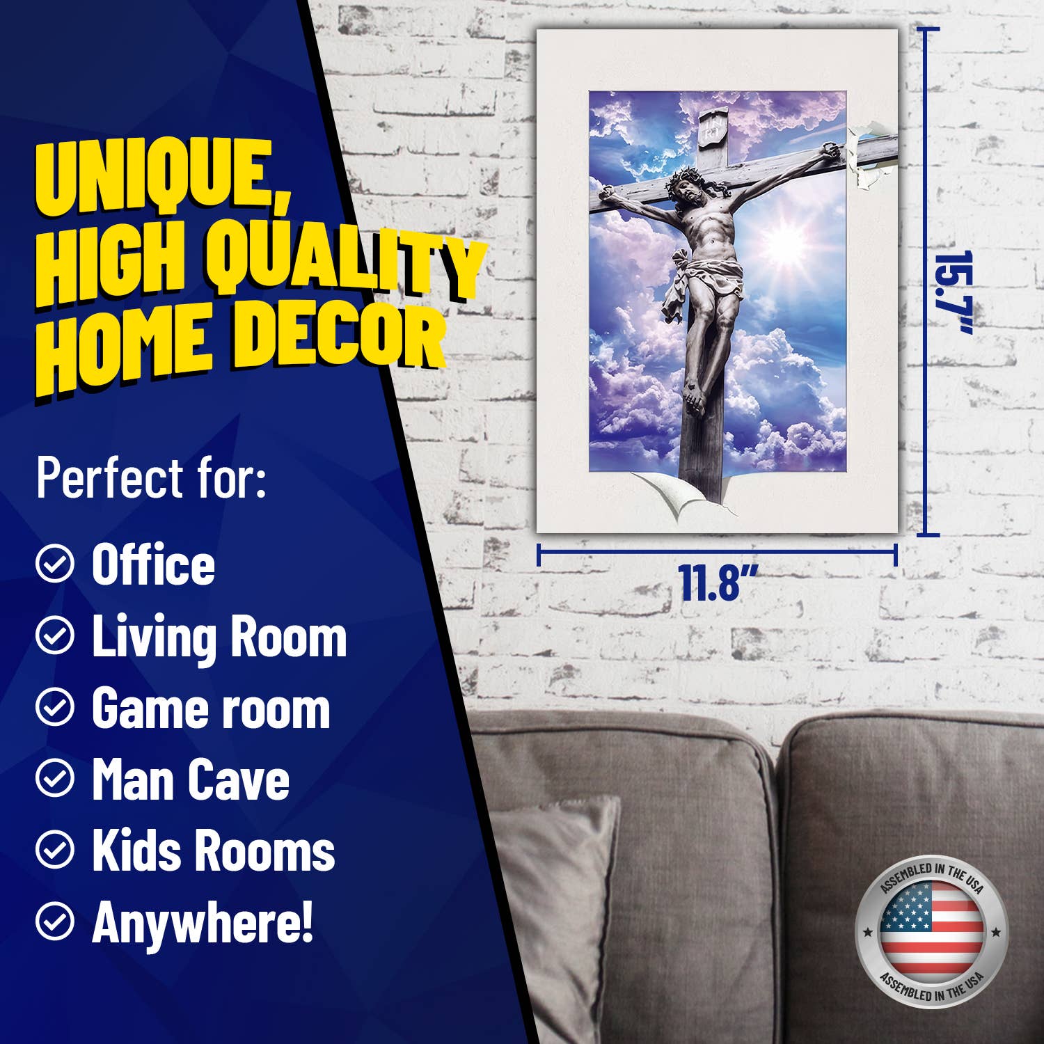 Lentics - Wholesale Poster - Jesus Christ on the Cross 3D Lenticular Poster Print Art2