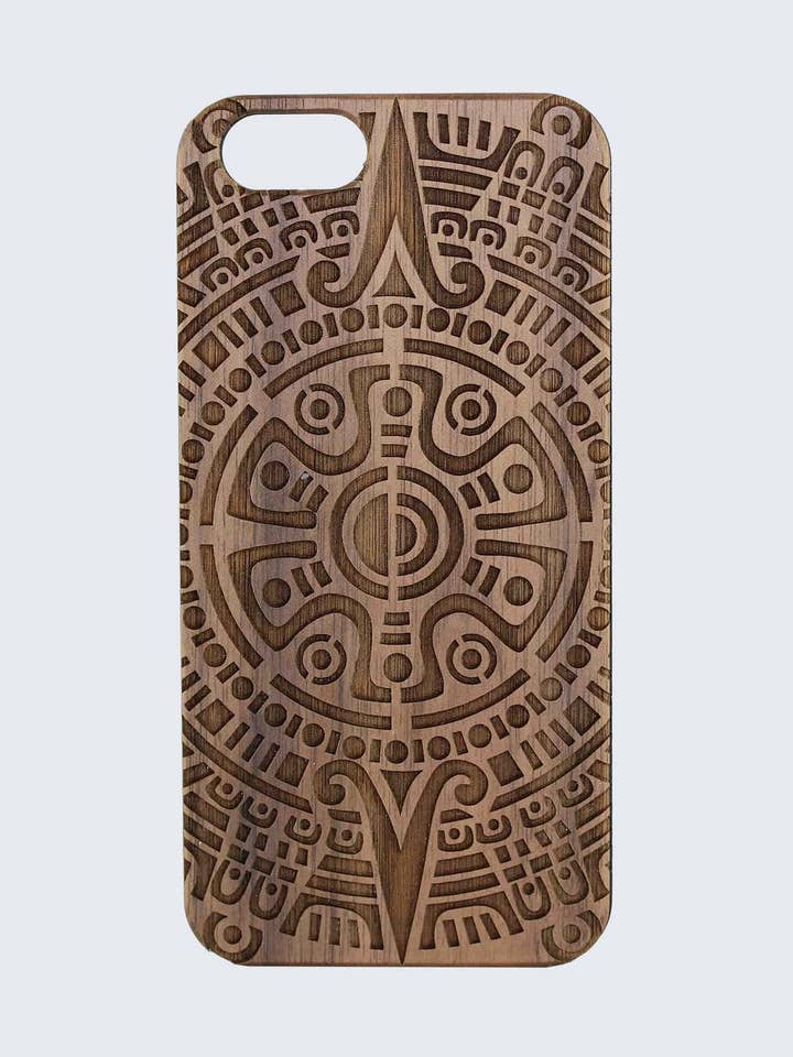 Custodia per telefono in legno con motivo tribale - unisex per la vendita all'ingrosso da parte di LaserMade