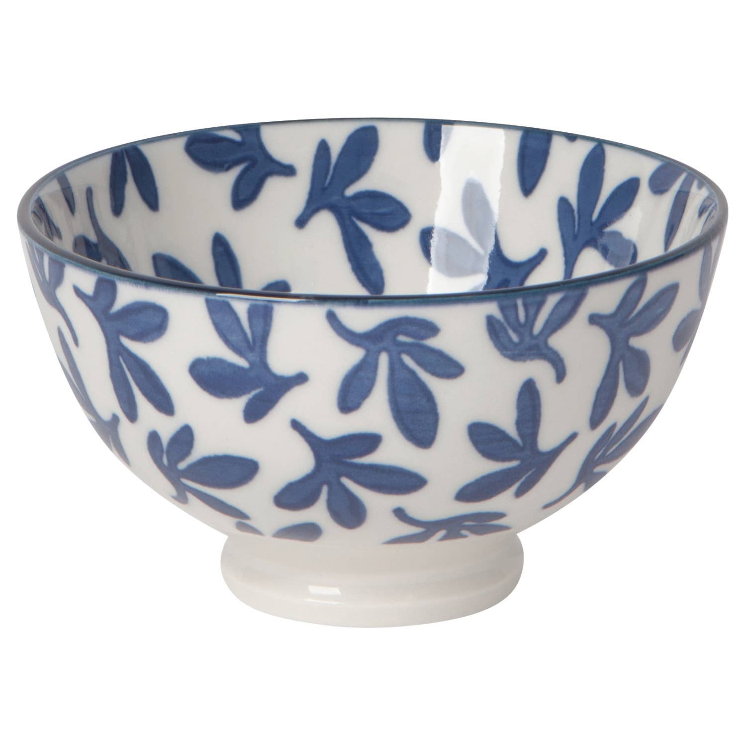 Now Designs by Danica - Wholesale Bowl - Blue Floral Stamped Bowl 4 inch4