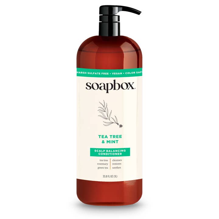 Tea Tree & Mint Scalp Balancing Conditioner - 1 Liter for wholesale by soapbox
