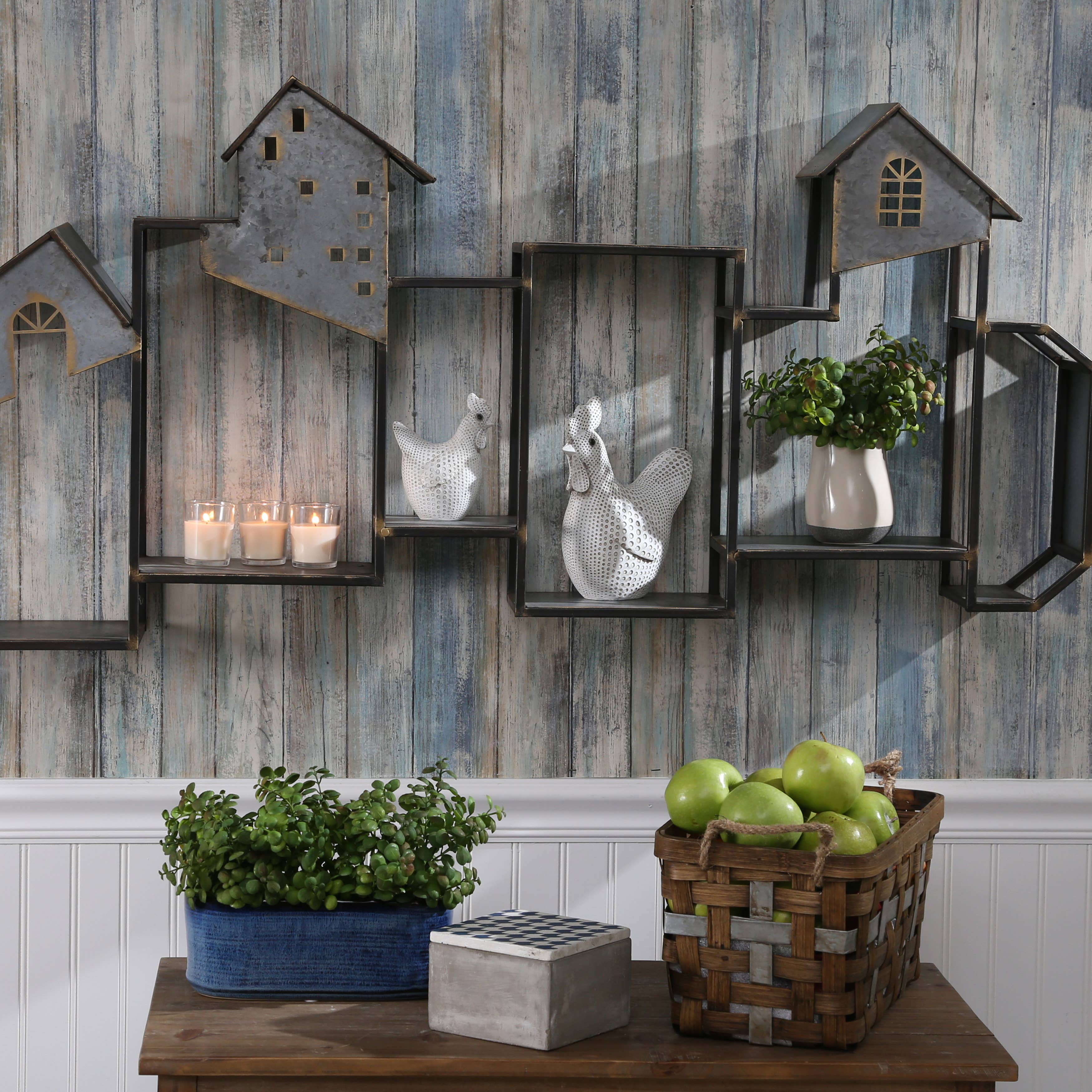 Sagebrook Home - Wholesale Decorative Figurine - Decorative Sculpture - White Resin Spotted Chicken, 5 in.