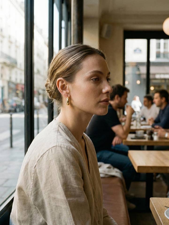 Brincos huggie de argola minimalistas e robustos banhados a ouro 14k por atacado de noca Jewelry