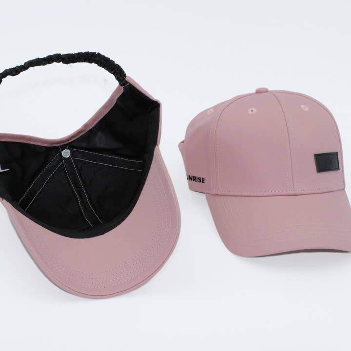 Black Sunrise – wholesale Baseballkeps - Dam – Rose rosa satin fodrad halv full baseball keps