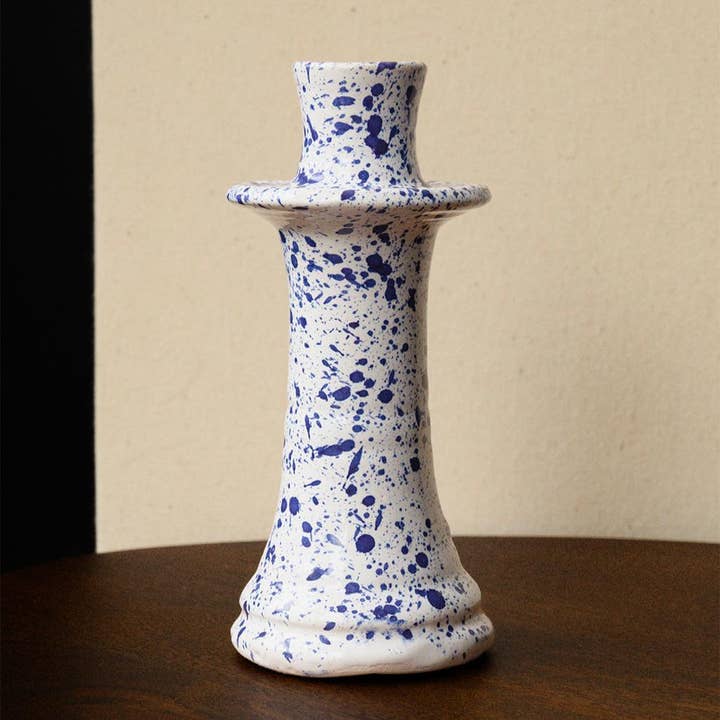 Pink Cactus & Co - Vente Bougeoirs - Bougeoir en céramique à finition mouchetée5