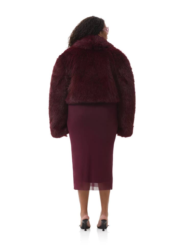 Stephanie Fur Jacket - Port Royal for wholesale on Faire7