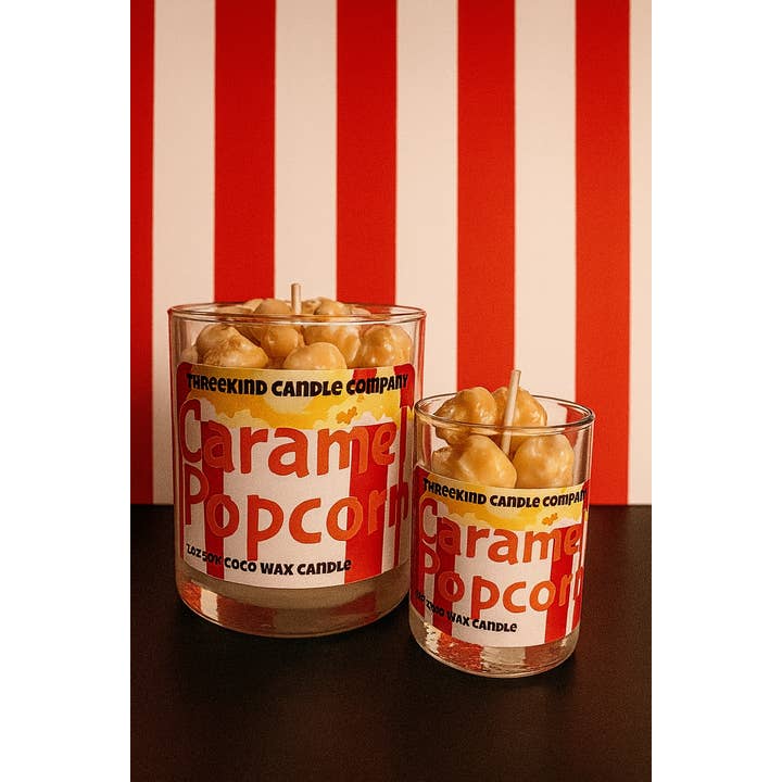 Threekind Candle Company - Wholesale Novelty Candle - Caramel Popcorn2
