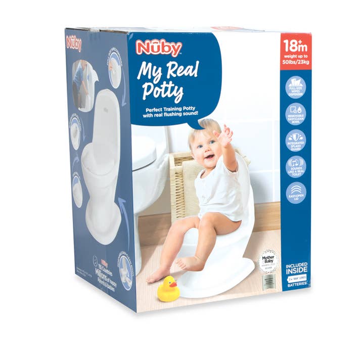 Dr. Talbot's - Wholesale Potty Supplies - Kids & Baby - My Real Potty Training Toilet with Life-Like Flush - White