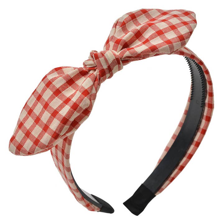 Clayre & Eef Damen-Haarreif Rot-Weiß mit Kunststoff für den Großhandel von Clayre & Eef