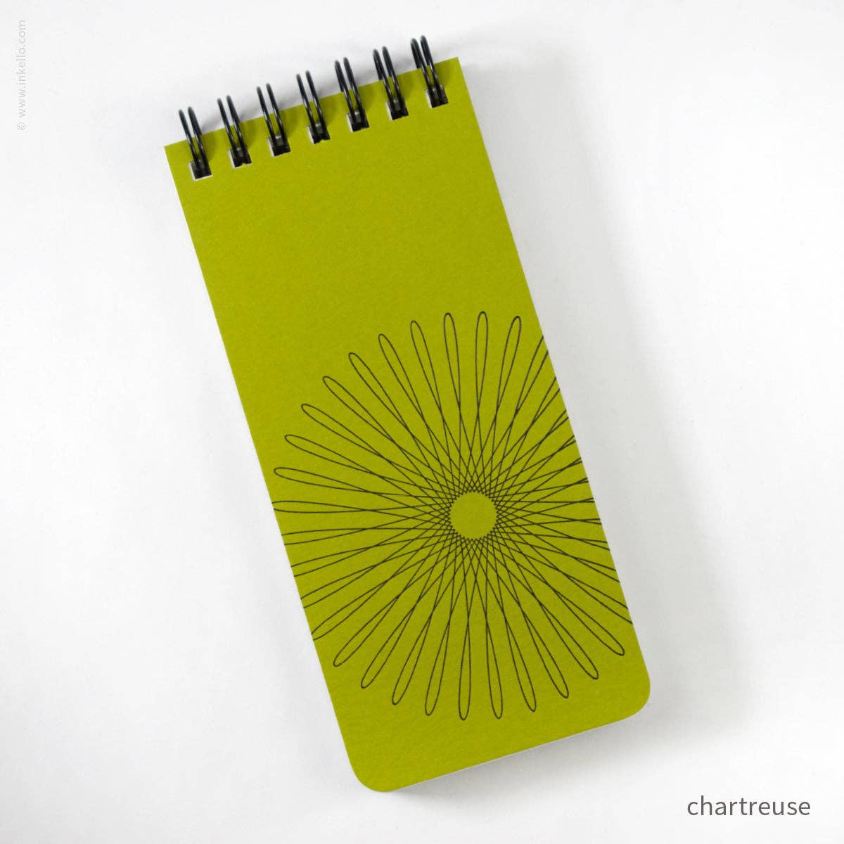 Inkello Letterpress - Wholesale Notepad - Small Spiral Notepad With Hypotrochoid (#507)2