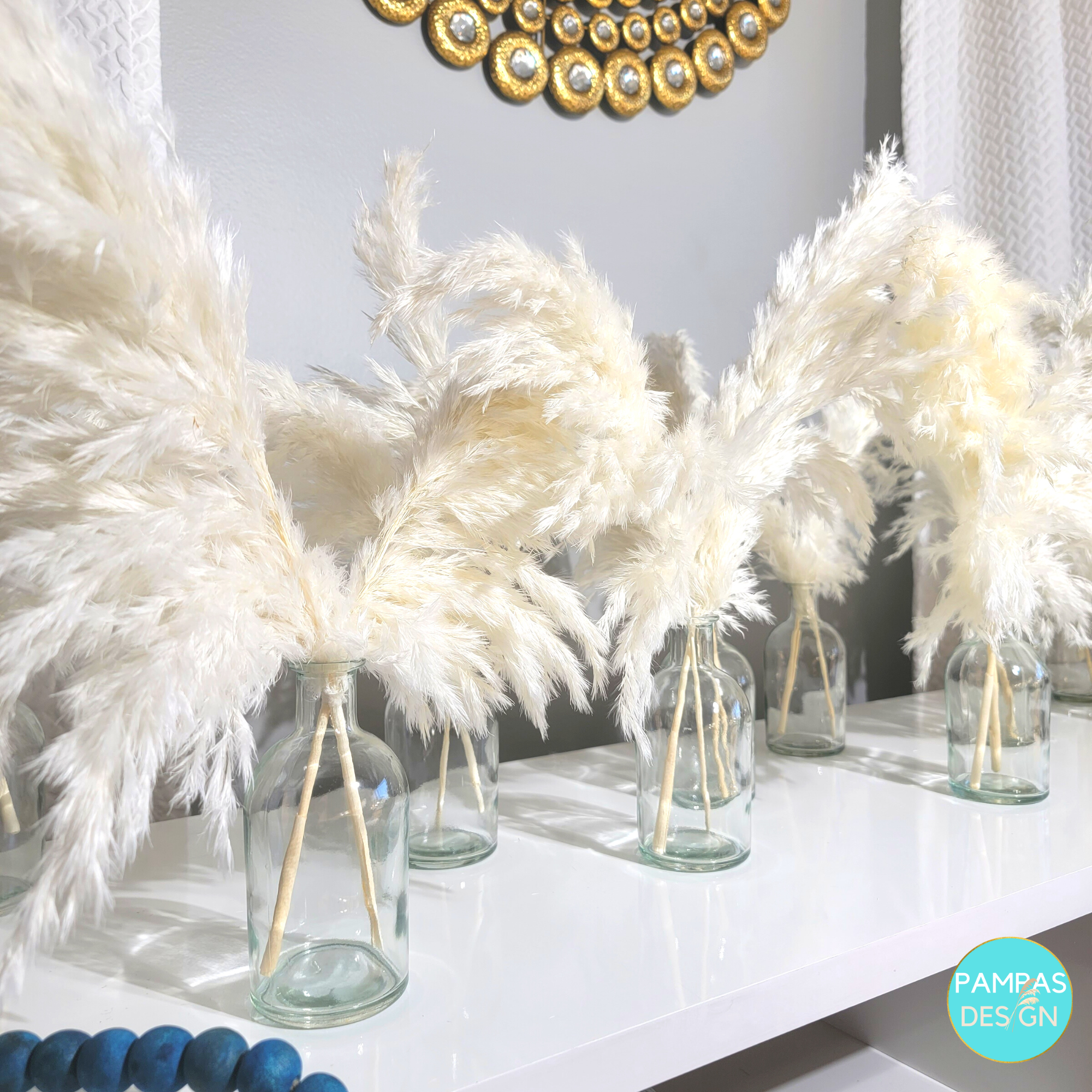 Pampas Design - Wholesale Dried/Pressed Flowers - Pampas Grass Centerpieces including Vase3