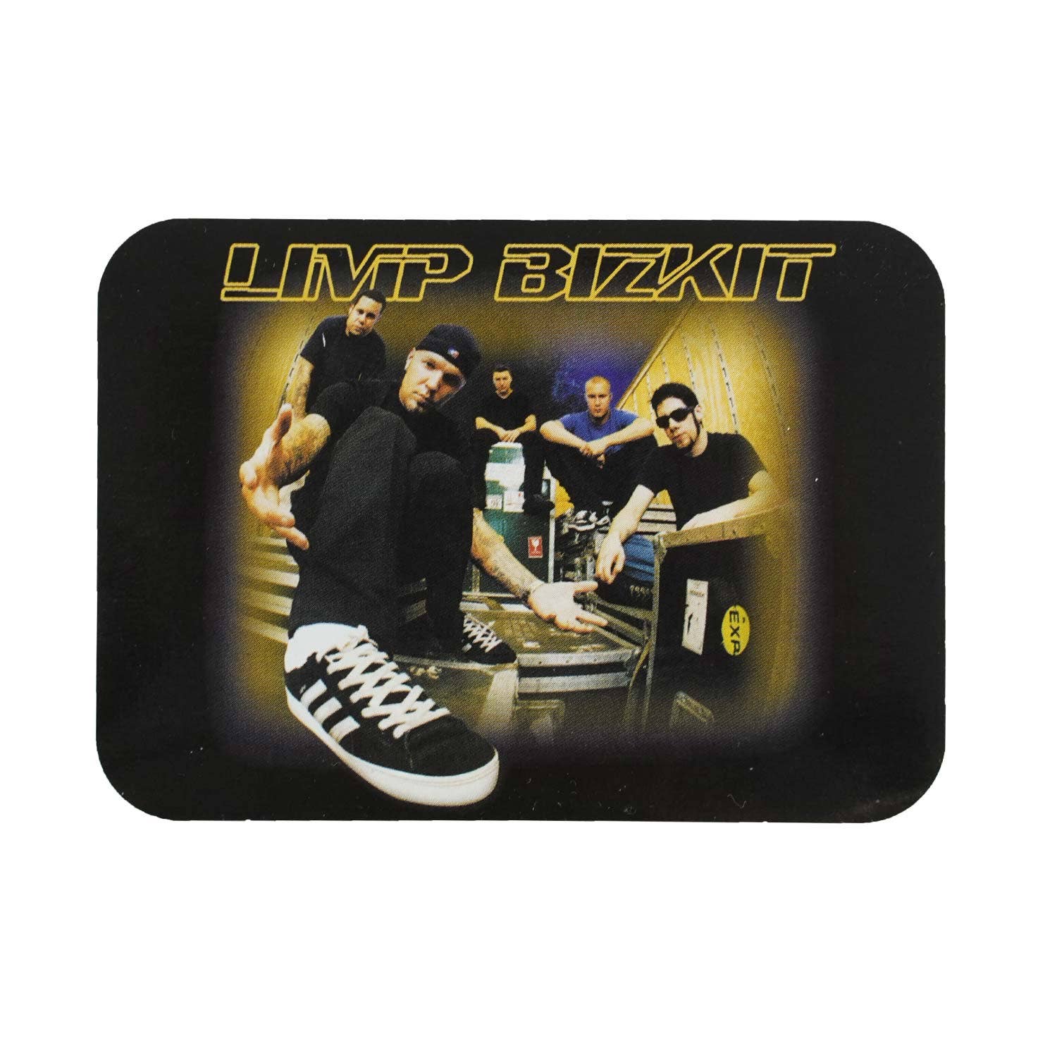 Rockabilia - Wholesale Sticker - Band Members Posed With Road Cases Photo Under Logo Sticker0